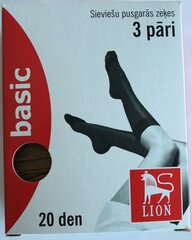 Женские носки 3 пары, черные цена и информация | Lion Для женщин | pigu.lt