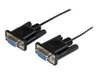 STARTECH 1m Black DB9 Null Modem Cable цена и информация | Кабели и провода | pigu.lt