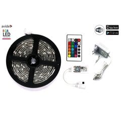 LED juosta Avide RGB WiFi 5050 su pultu, 5m IP65 kaina ir informacija | LED juostos | pigu.lt