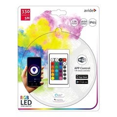 LED juosta Avide RGB WiFi 5050 su pultu, 5m IP65 kaina ir informacija | LED juostos | pigu.lt