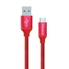 Кабель ColorWay Type-C Data Cable USB 2.0 Fast цена и информация | Зарядные устройства для телефонов | pigu.lt