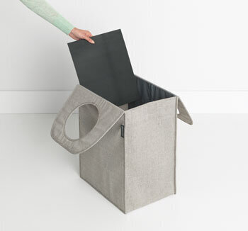 Brabantia skalbinių dėžės maišas, 55 l, pilkas цена и информация | Daiktadėžės | pigu.lt