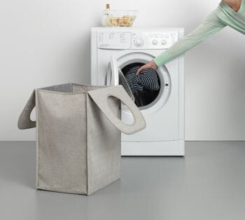 Brabantia skalbinių dėžės maišas, 55 l, pilkas kaina ir informacija | Daiktadėžės | pigu.lt