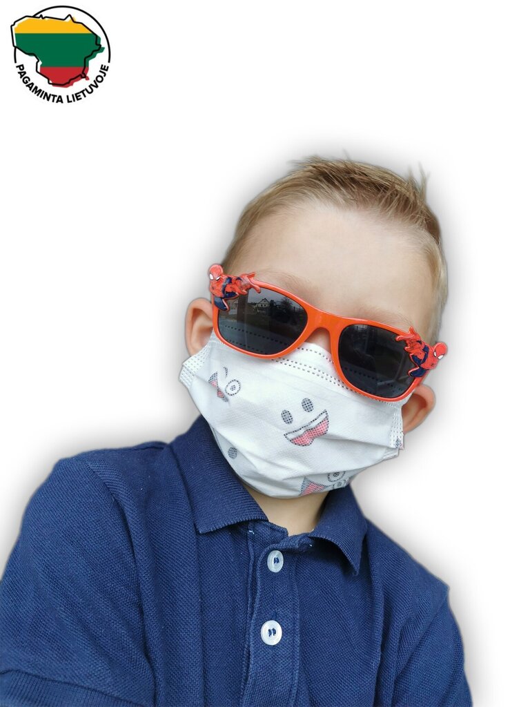 Vienkartinės vaikiškos medicininės kaukės Syntheos LT "Šypsena", 50vnt. kaina ir informacija | Pirmoji pagalba | pigu.lt