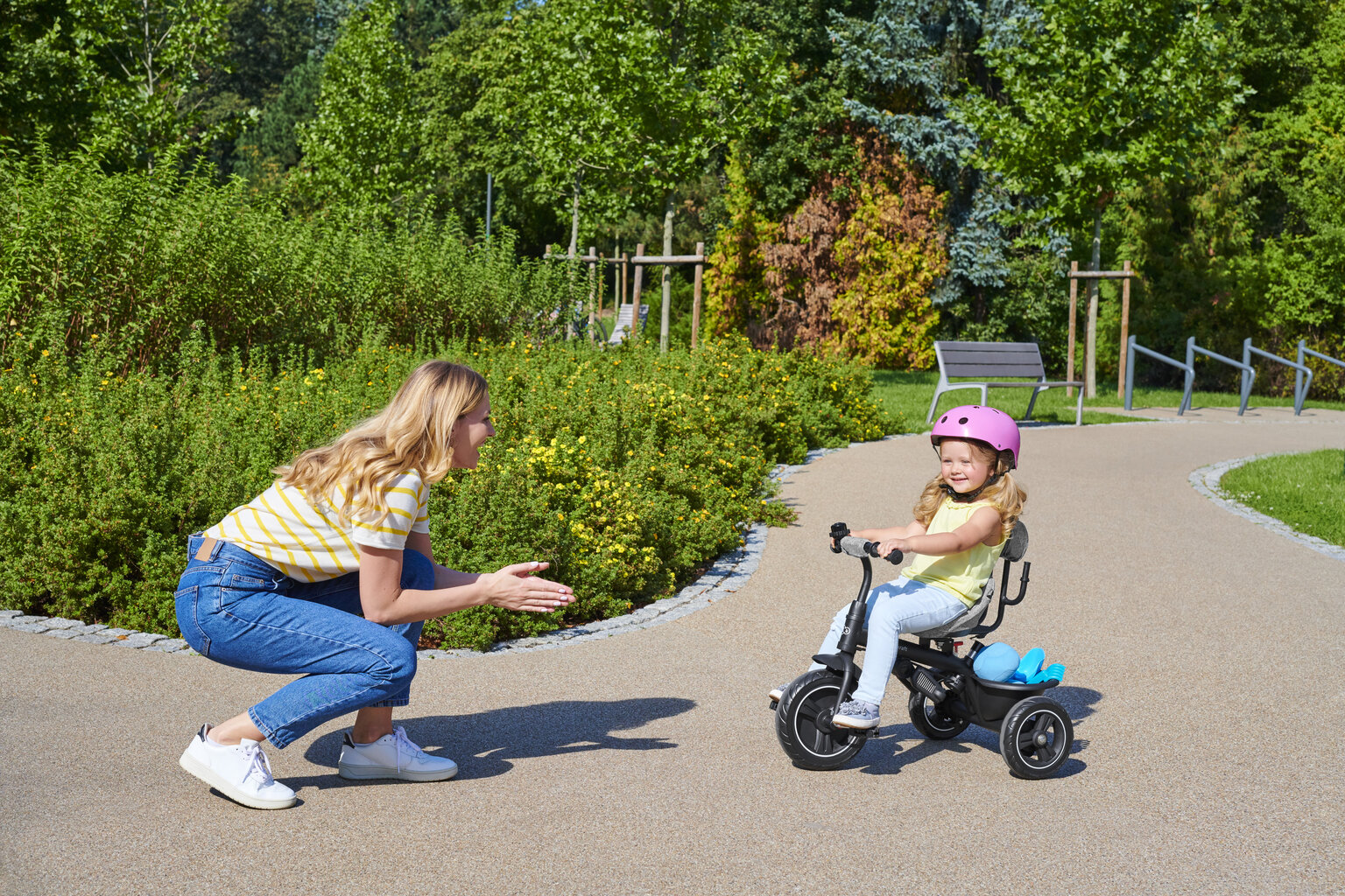 Daugiafunkcinis triratukas Kinderkraft Freeway, grey melange kaina ir informacija | Triratukai | pigu.lt