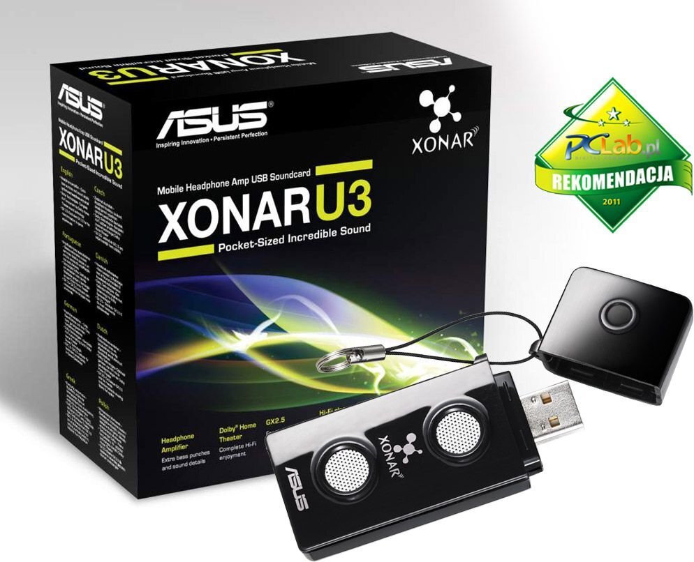 Asus Xonar U3/UAD/B/A kaina ir informacija | Garso plokštės | pigu.lt