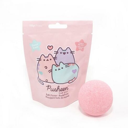 Vonios burbulas Pusheen The Cat Bath Fizzer 100 g kaina ir informacija | Dušo želė, aliejai | pigu.lt