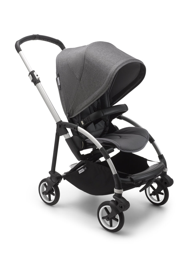 Bugaboo Bee 6 sportinis vežimėlis, Alu/Grey Melange-Grey Melange цена и информация | Vežimėliai | pigu.lt