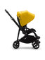 Bugaboo Bee 6 sportinis vežimėlis, Black/Black-Lemon Yellow kaina ir informacija | Vežimėliai | pigu.lt