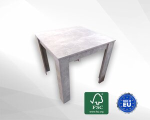 Nico stalas 80, betono rašto „Kronospan“ FSC sertifikuota medienos drožlių plokštė kaina ir informacija | Svetainės stalai | pigu.lt