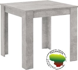 Nico stalas 80, betono rašto „Kronospan“ FSC sertifikuota medienos drožlių plokštė kaina ir informacija | Svetainės stalai | pigu.lt