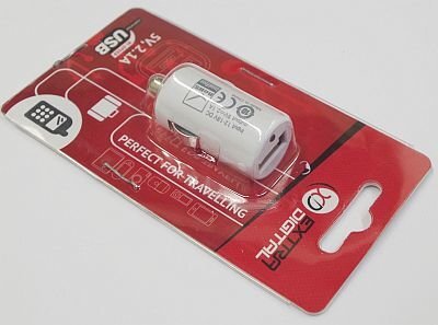 Extra Digital, USB 2.0: 12V, 2.1A kaina ir informacija | Krovikliai telefonams | pigu.lt