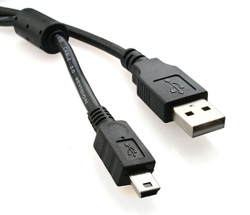 Kabelis USB-MINI 5PIN 1.8m (Canon) Ferryt цена и информация | Kabeliai ir laidai | pigu.lt