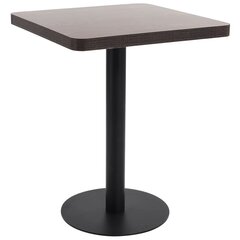 Bistro staliukas, 60x60 cm, rudas kaina ir informacija | Virtuvės ir valgomojo stalai, staliukai | pigu.lt