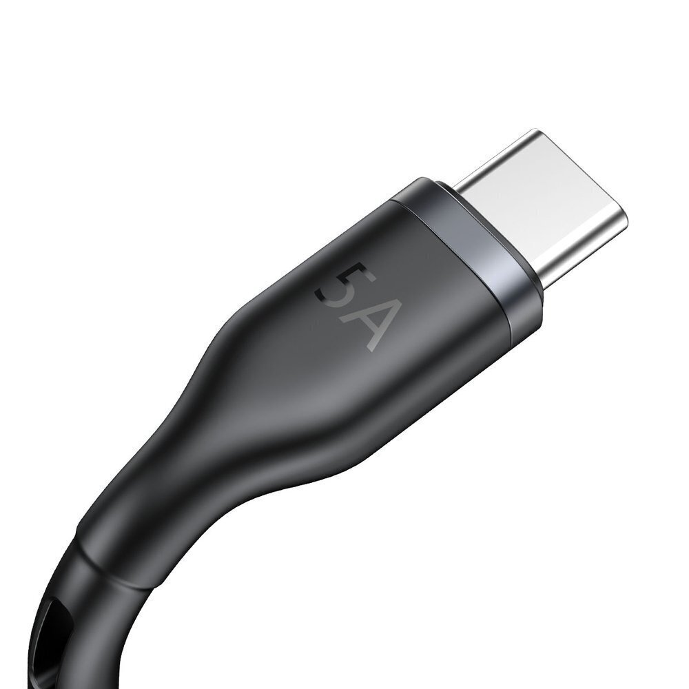 Įkroviklis belaidis Baseus Cafule Series one-for-two Data Cable iš USB į Type-C mobilaus telefono ir laikrodžio įkrovimo stotelę 1.5m pilkai-juodos spalvos CA1T2-G1 kaina ir informacija | Laidai telefonams | pigu.lt