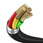 Įkroviklis belaidis Baseus Cafule Series one-for-two Data Cable iš USB į Type-C mobilaus telefono ir laikrodžio įkrovimo stotelę 1.5m pilkai-juodos spalvos CA1T2-G1 kaina ir informacija | Laidai telefonams | pigu.lt