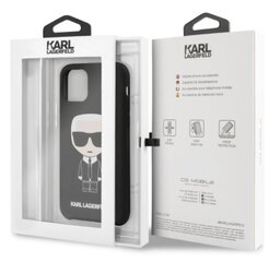 Dėklas Karl Lagerfeld KLHCP12MSLKHBK Head skirtas Apple iPhone 12 / 12 Pro, juoda kaina ir informacija | Telefono dėklai | pigu.lt