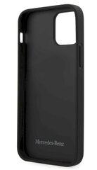 Кожаный чехол Mercedes MEHCP12MDIQBK Leather Bow для Apple iPhone 12/12 Pro, черный цена и информация | Чехлы для телефонов | pigu.lt