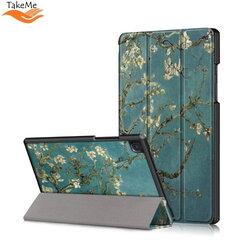 TakeMe Smart Slim Tablet PC book case for Samsung Galaxy Tab A7 10.4 2020 T500 / T505 Sakura Tree Green kaina ir informacija | Planšečių, el. skaityklių dėklai | pigu.lt