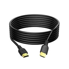 Высокоскоростной видео кабель Usams U49 US-SJ426 HDMI на HDMI 4K HD 1.8 м, черный цена и информация | Кабели и провода | pigu.lt