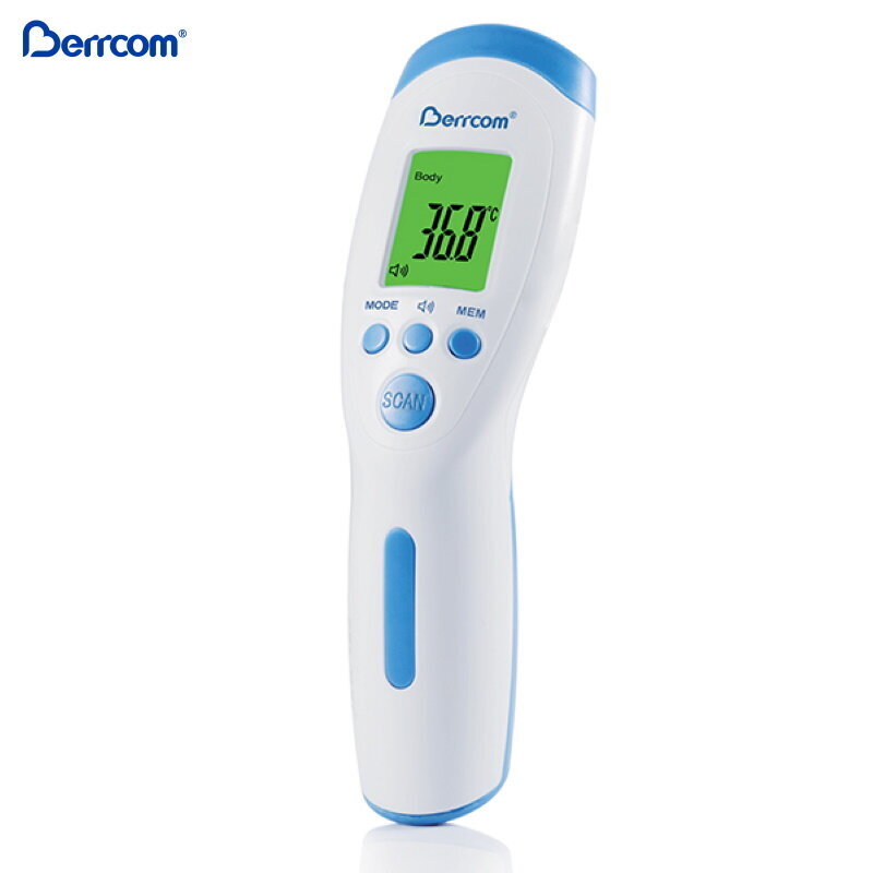 Berrcom JXB-182 Nekontaktinis infraraudonųjų spindulių termometras su lengva rankena Balta kaina ir informacija | Termometrai | pigu.lt