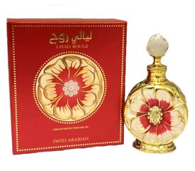 Layali Rouges by Swiss Arabian koncentruotas kvepalų aliejus moterims, 15 ml kaina ir informacija | Kvepalai moterims | pigu.lt