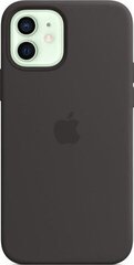 iPhone 12 mini Leather Case with MagSafe, Black kaina ir informacija | Telefono dėklai | pigu.lt