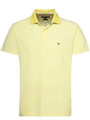 Polo marškinėliai vyrams Tommy Hilfiger, geltoni kaina ir informacija | Vyriški marškinėliai | pigu.lt