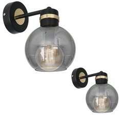 Milagro настенный светильник Omega Black/Gold цена и информация | Настенные светильники | pigu.lt
