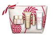 Rinkinys Clarins Nutri Lumiere: dieninis veido kremas, 50 ml + naktinis veido kremas, 15 ml + veido losjonas, 10 ml + rankų kremas, 30 ml + kosmetinė kaina ir informacija | Veido kremai | pigu.lt