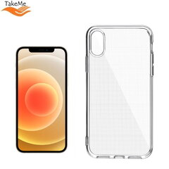 TakeMe Clear series Transparent 2mm thin back cover case for Apple iPhone 12 mini kaina ir informacija | Telefono dėklai | pigu.lt