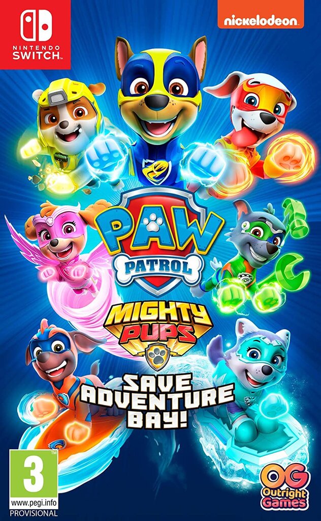 Paw Patrol Mighty Pups Save Adventure Bay, Nintendo Switch kaina ir informacija | Kompiuteriniai žaidimai | pigu.lt