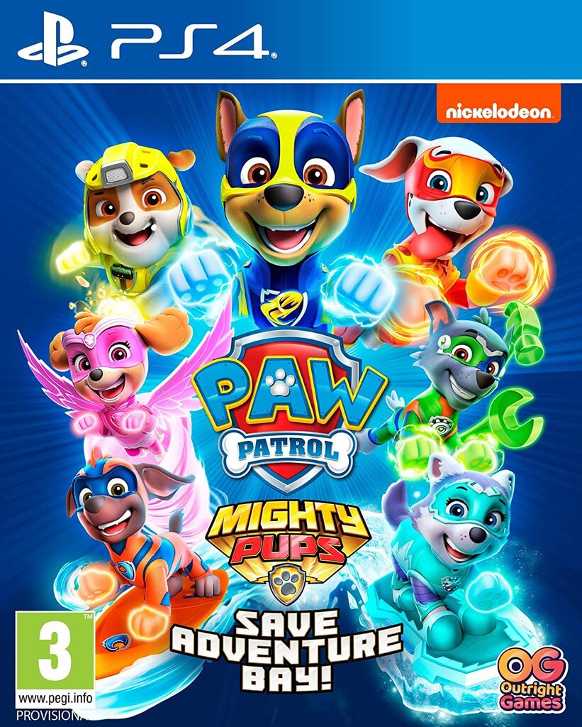 Paw Patrol Mighty Pups Save Adventure Bay (PS4) цена и информация | Kompiuteriniai žaidimai | pigu.lt