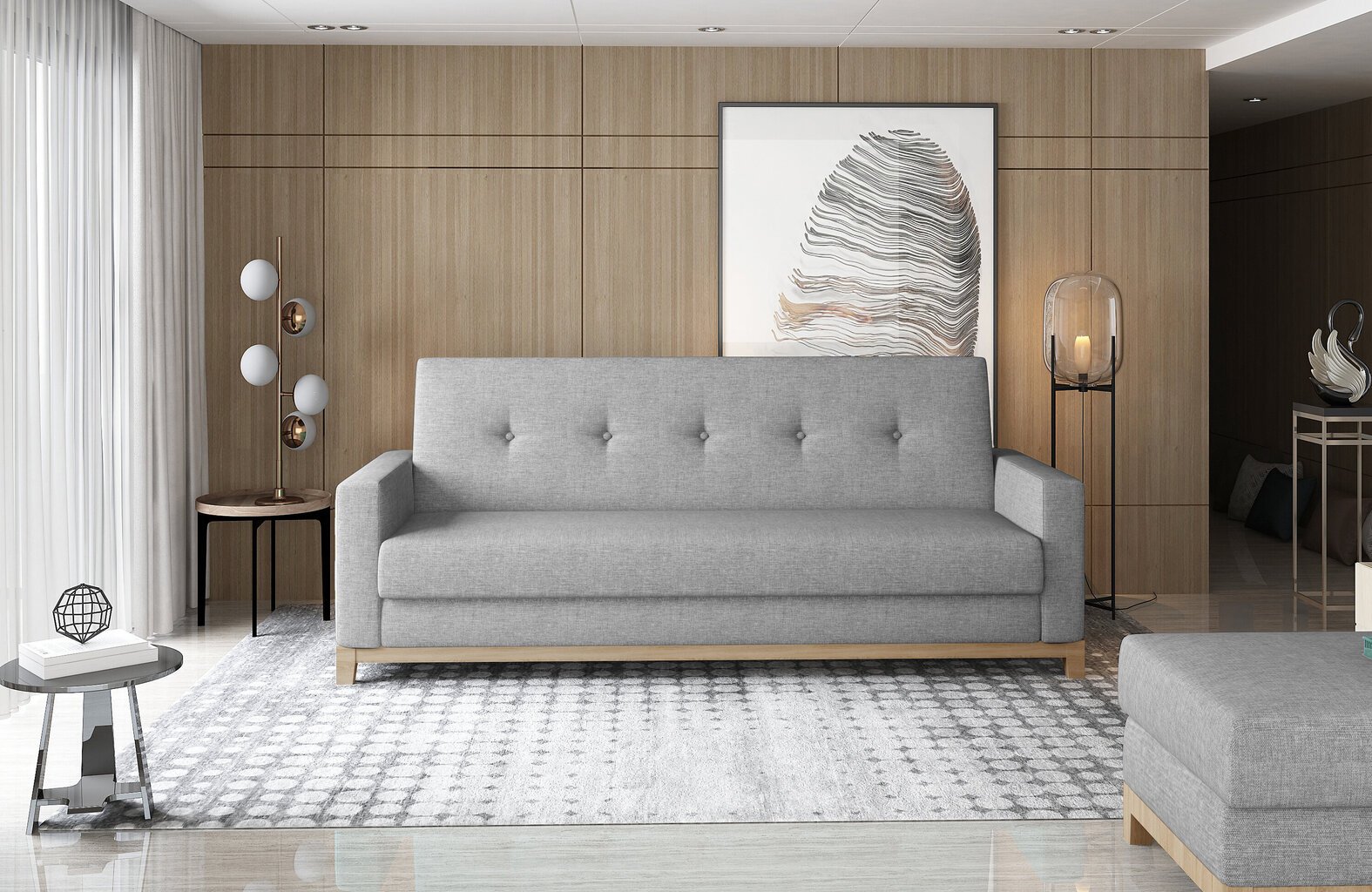 Sofa NORE Selene 10, pilka kaina ir informacija | Sofos | pigu.lt