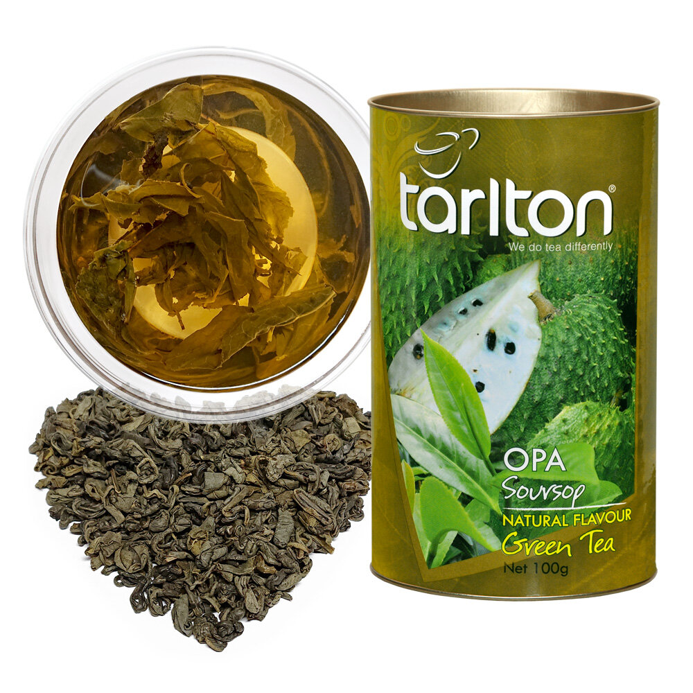 Tarlton Soursop Green tea (OPA), Soursop Ceilono žalia, biri, didelių lapų arbata, 100g цена и информация | Arbata | pigu.lt