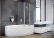 Mobili vonios stiklo sienelė Besco Ambition 3 kaina ir informacija | Priedai vonioms, dušo kabinoms | pigu.lt
