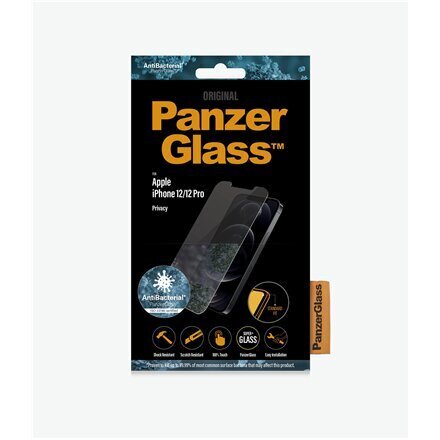 PanzerGlass, skirtas iPhone 12/12 Pro kaina ir informacija | Apsauginės plėvelės telefonams | pigu.lt