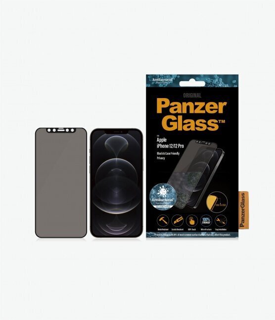 PanzerGlass P2711, skirtas iPhone 12/12 Pro цена и информация | Apsauginės plėvelės telefonams | pigu.lt