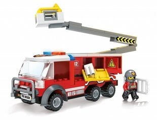 Пожарная машина с подъемником Blocki MyFireBrigade KB0814, Конструктор из 158 деталей, Возраст 6+ цена и информация | Конструкторы и кубики | pigu.lt