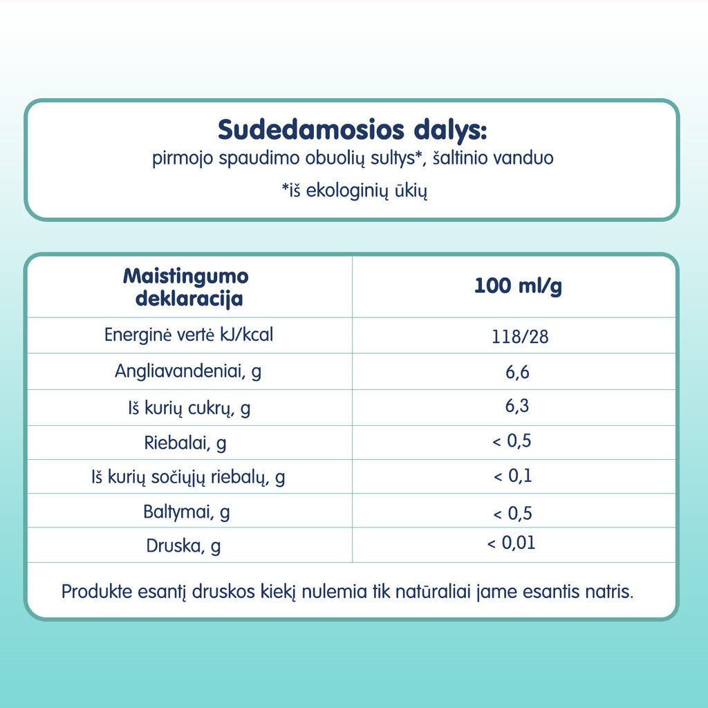 Ekologiškas obuolių sulčių gėrimas Fleur Alpine, vaikams nuo 8 mėn, 200 ml. x 12 vnt. kaina ir informacija | Užkandžiai, gėrimai vaikams | pigu.lt