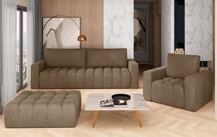 Комплект мягкой мебели NORE Lazaro 01, коричневый цена и информация | Комплекты мягкой мебели | pigu.lt