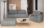 Комплект мягкой мебели NORE Lazaro 06, светло-серый