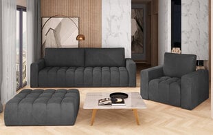 Комплект мягкой мебели NORE Lazaro 07, темно-серый цена и информация | Комплекты мягкой мебели | pigu.lt