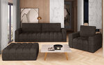 Комплект мягкой мебели NORE Lazaro 09, темно-коричневый