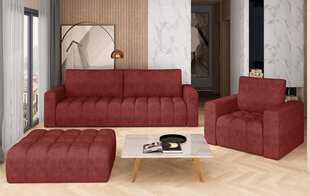 Комплект мягкой мебели NORE Lazaro 10, красный цена и информация | Комплекты мягкой мебели | pigu.lt