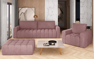 Комплект мягкой мебели NORE Lazaro 13, розовый цена и информация | Комплекты мягкой мебели | pigu.lt