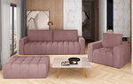 Комплект мягкой мебели NORE Lazaro 13, розовый