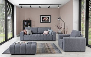 Комплект мягкой мебели NORE Lazaro 20, серый цена и информация | Комплекты мягкой мебели | pigu.lt