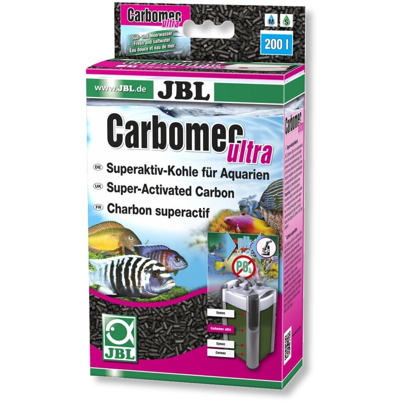 JBL Carbomec Ultra Carbon aktyvuotos anglies užpildas 800 ml kaina ir informacija | Akvariumai ir jų įranga | pigu.lt