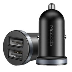 "Mcdodo" automobilinis įkroviklis "Cuttlefish" 2x USB juodas 2,4A CC-6601 kaina ir informacija | Automobilių 12V el. priedai | pigu.lt